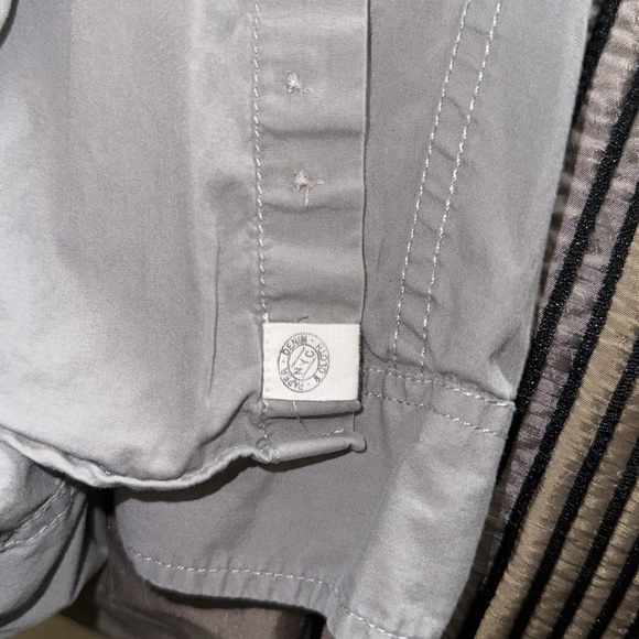 Shirt, Button Down, Green/Gray Color, EUC, Size 14/16 - Picture 5 of 8